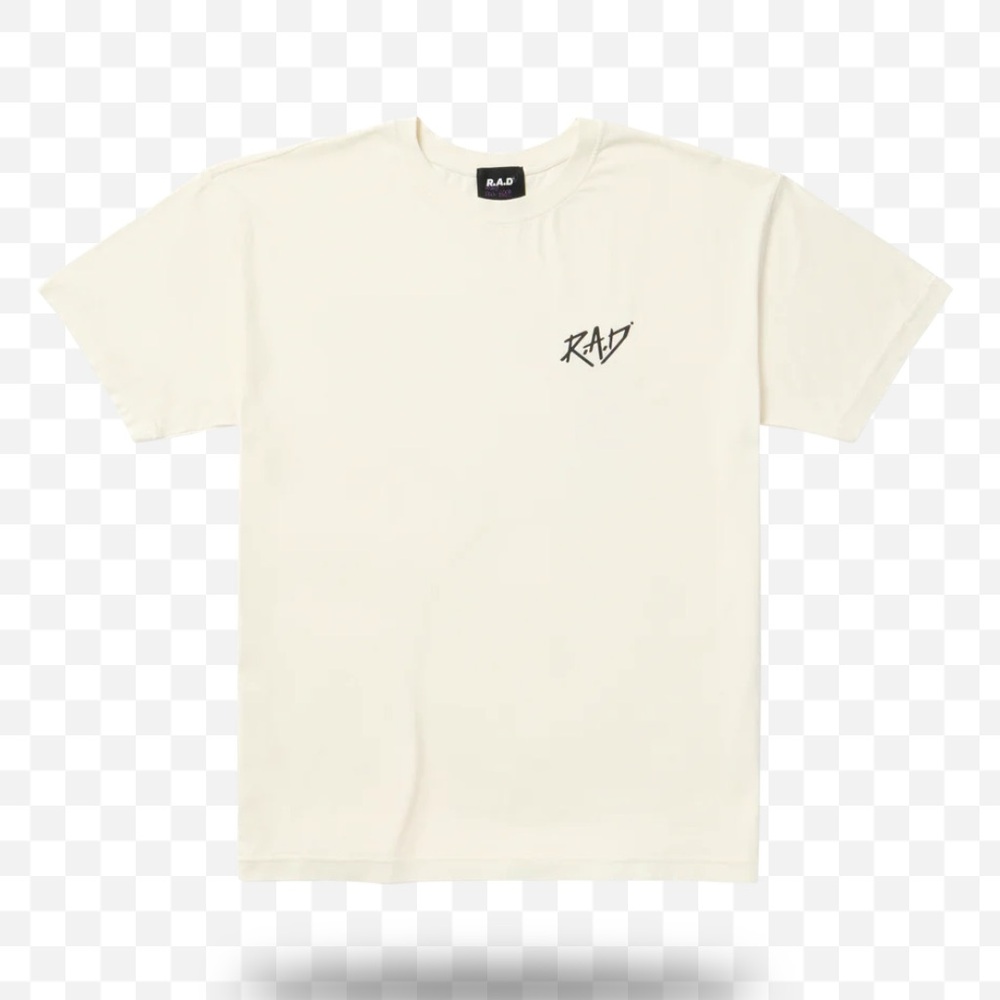 R.A.D SKETCH TEE OFF WHITE (cropped w/o sleeves)
